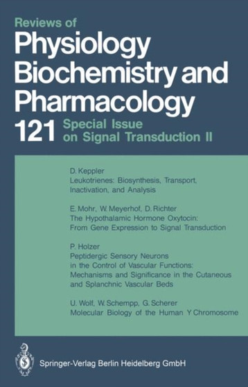Reviews of Physiology Biochemistry and Pharmacology : 121 by M.P. Blaustein - Paperback