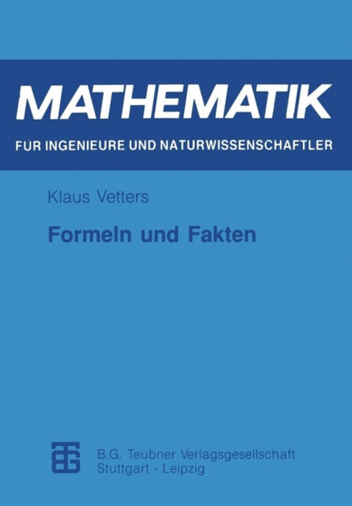 Formeln und Fakten by Klaus Vetters - Paperback
