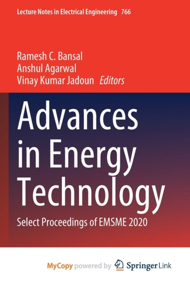 Advances in Energy Technology : Select Proceedings of EMSME 2020 by Bansal Ramesh C. Bansal - Paperback