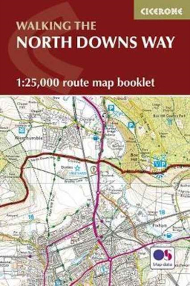 North Downs Way Map Booklet by Kev Reynolds - Paperback