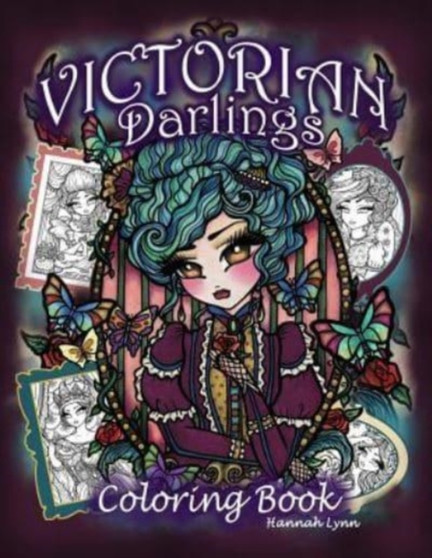 Victorian Darlings Coloring Book by Hannah Lynn - Paperback