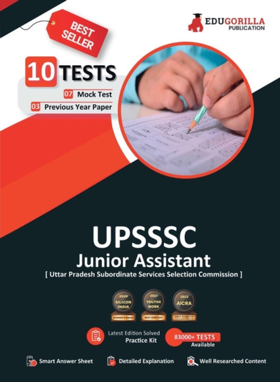 UPSSSC Junior Assistant Exam 2023 (English Edition) - 7 Full Length Mock Tests and 3 Previous Year Papers (1200 Solved Questions) with Free Access to Online Tests by Edugorilla Prep Experts - Paperback