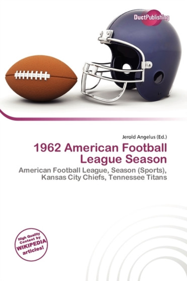 1962 American Football League Season by Jerold Angelus - Paperback