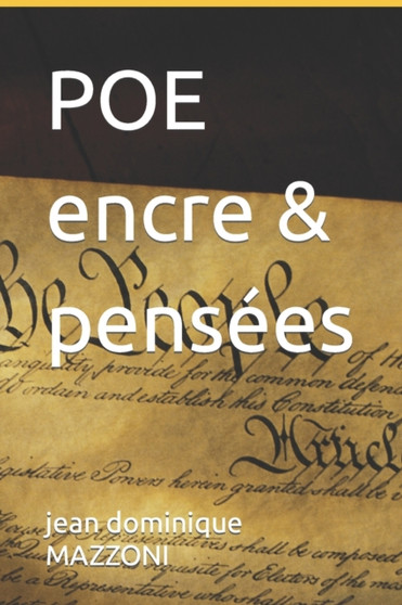 POE encre & pensees by Jean Dominique Mazzoni - Paperback