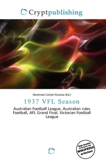 1937 Vfl Season by Hardmod Carlyle Nicolao - Paperback