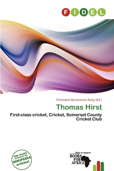 Thomas Hirst by Christabel Donatienne Ruby - Paperback