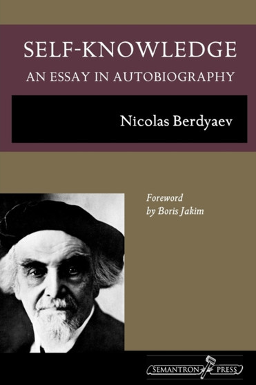 Self-Knowledge : An Essay in Autobiography by Nikolai Berdyaev - Paperback