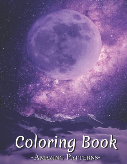 Coloring Book : Adult Coloring Book Cats, Dog Pages With Stress Relieving And Relaxing Coloring Book For Adult, Kids, Teens, Children, Boys ( purple-space Coloring Books ) by Jeff C Taylor - Paperback