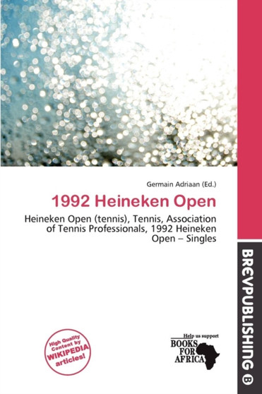 1992 Heineken Open by Germain Adriaan - Paperback