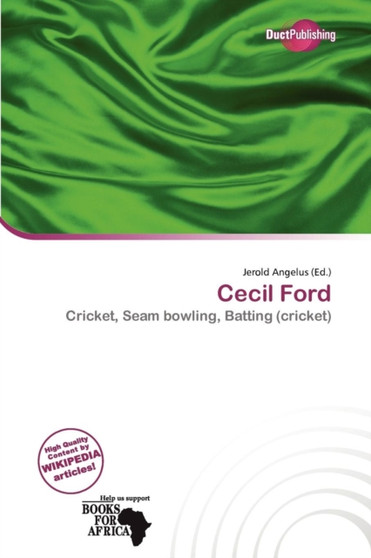 Cecil Ford by Jerold Angelus - Paperback