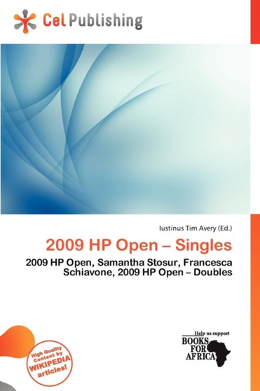 2009 HP Open - Singles by Iustinus Tim Avery - Paperback
