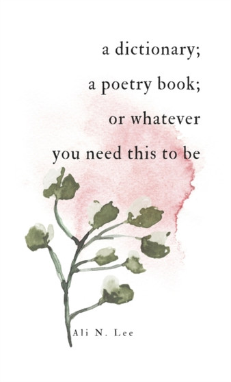 a dictionary; a poetry book; or whatever you need this to be by Ali N. Lee - Paperback