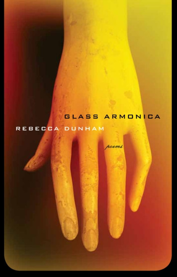 Glass Armonica : Poems by Rebecca Dunham - Paperback