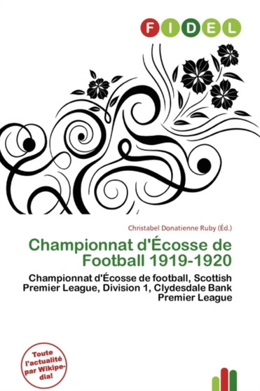 Championnat D' Cosse de Football 1919-1920 by Christabel Donatienne Ruby - Paperback