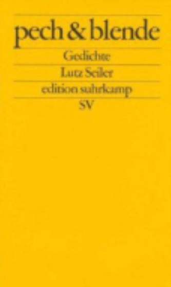 pech & blende by Lutz Seiler - Paperback