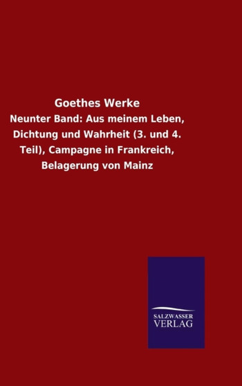 Goethes Werke by Goethe - Hardback