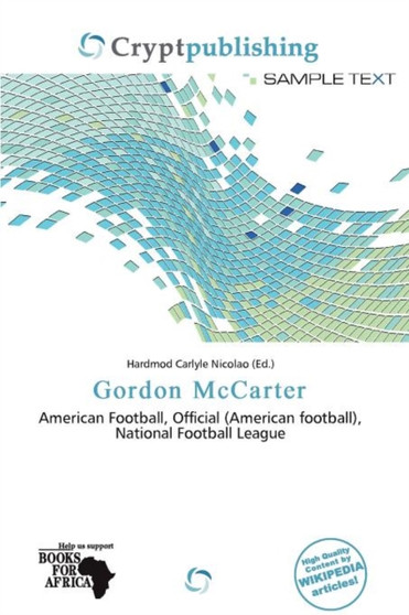 Gordon McCarter by Hardmod Carlyle Nicolao - Paperback
