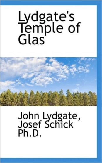 Lydgate's Temple of Glas by John tr Lydgate - Paperback
