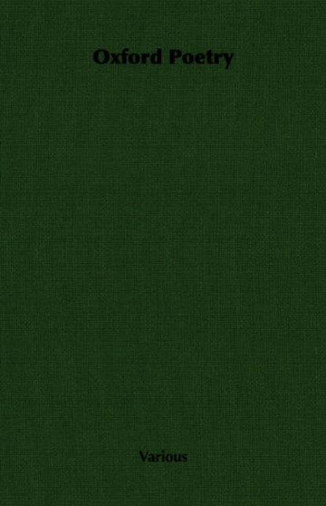 Oxford Poetry by Various - Paperback