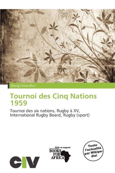 Tournoi Des Cinq Nations 1959 by Zheng Cirino - Paperback