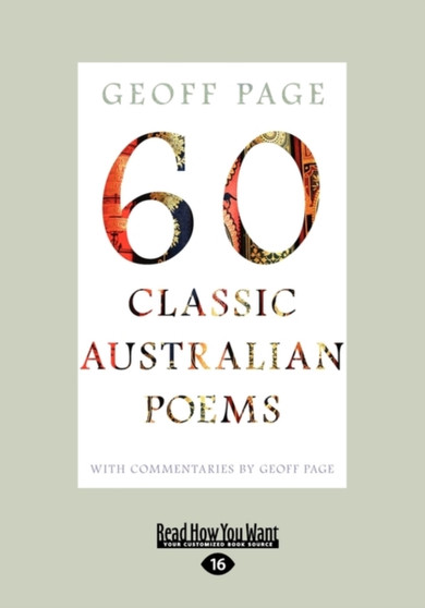 60 Classic Australian Poems by Geoff Page - Paperback