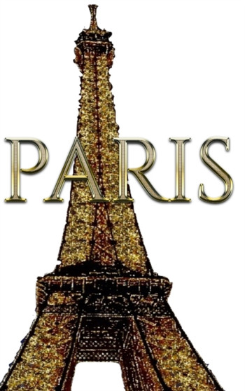 Paris Eiffel Tower Gold diamond Glitter Bling Creative blank journal sir Michael designer edition : Eiffel Tower Gold Glitter Bling Creative blank journal by Sir Michael Huhn - Hardback