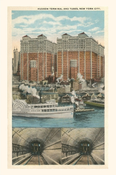 Vintage Journal Hudson Terminal and Tubes, New York City by Found Image Press - Paperback