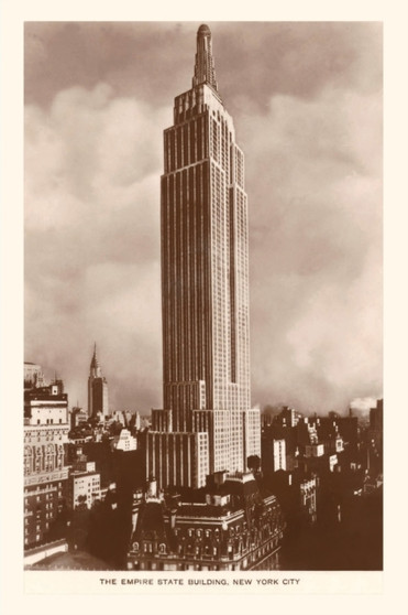Vintage Journal Empire State Building, New York City, Photo by Found Image Press - Paperback