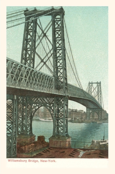 Vintage Journal Williamsburg Bridge, New York City by Found Image Press - Paperback