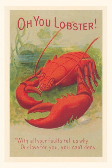 Vintage Journal Oh You Lobster! by Found Image Press - Paperback