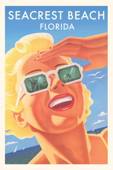 Vintage Journal Inlet Beach, Woman in Sunglasses by Found Image Press - Paperback