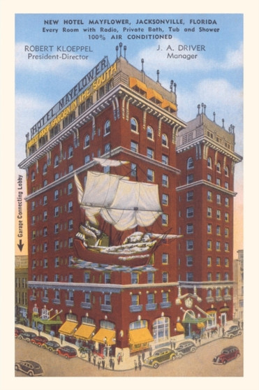 Vintage Journal New Hotel Mayflower, Jacksonville Florida. by Found Image Press - Paperback