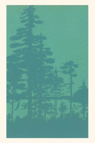 Vintage Journal Tree Silhouettes Graphic by Found Image Press - Paperback