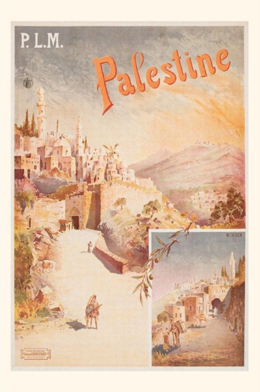 Vintage Journal Palestine Travel Poster by Found Image Press - Paperback