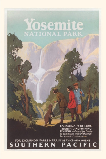 Vintage Journal Yosemite National Park Southern Pacific Railway Poster by Found Image Press - Paperback