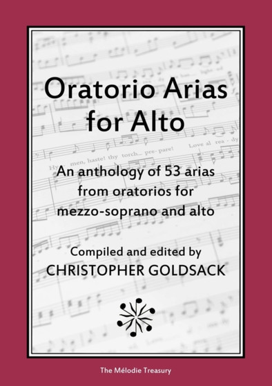 Oratorio Arias for Alto by Christopher Goldsack - Paperback