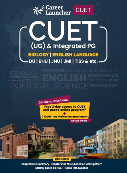 CUET 2022 : Biology and English Guide by Sneha Gurkha & Shiva Kumar by Launcher Career Launcher - Paperback