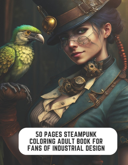 50 Pages Steampunk Coloring Adult Book for Fans of Industrial Design : Unleash Your Inner Steampunk by Zahra Turner - Paperback