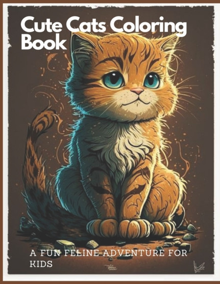 Cute Cats Coloring Book A Fun Feline Adventure For Kids : Purrfectly Adorable Kitties to Color by Renat Rakimbek Uulu - Paperback