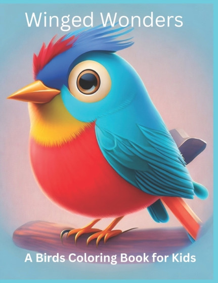 Winged Wonders : A Birds Coloring Book for Kids: Birds of a Feather: A Coloring Adventure for Kids by Renat Rakimbek Uulu - Paperback