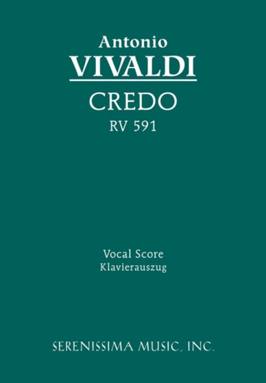 Credo, RV 591 : Vocal score by Antonio Vivaldi - Paperback