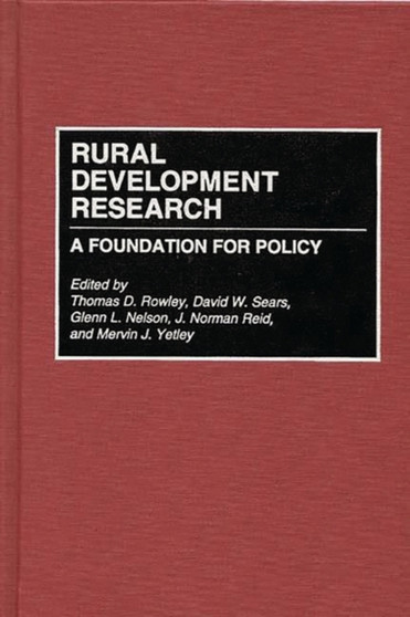 Rural Development Research : A Foundation for Policy