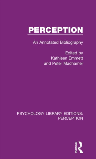 Perception : An Annotated Bibliography