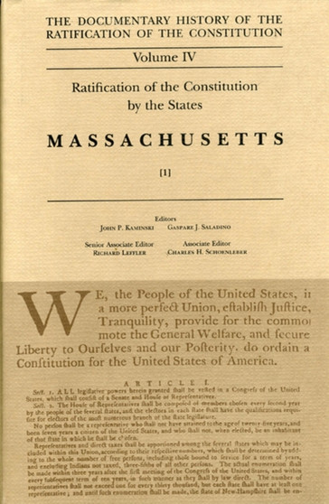 Ratification by the States Massachusetts Vol 1