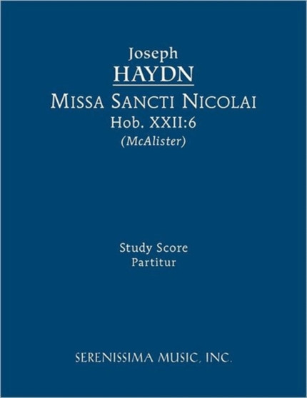 Missa Sancti Nicolai, Hob.XXII.6 : Study score by Joseph Haydn - Paperback