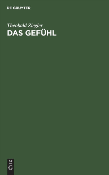 Das Gefuhl : Eine Psychologische Untersuchung