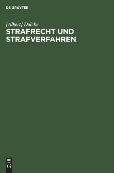 Strafrecht Und Strafverfahren : Nachtrag Zur 35. Auflage
