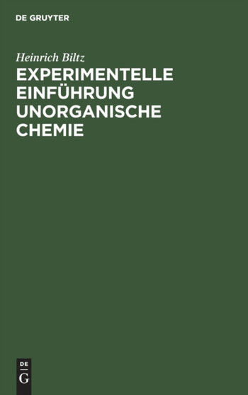 Experimentelle Einfuhrung Unorganische Chemie