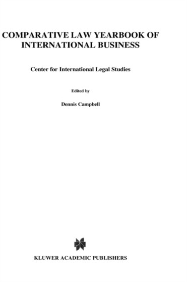 Comparative Law Yearbook of International Business : Center for International Legal Studies