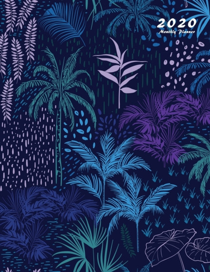 2020 Monthly Planner : Large Monthly Planner with Inspirational Quotes (Blue Forest)